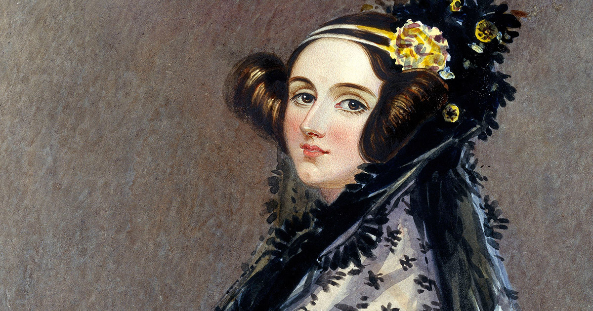 Portrait of Ada King, Countess of Lovelace (Ada Lovelace), by Alfred Edward Chalon