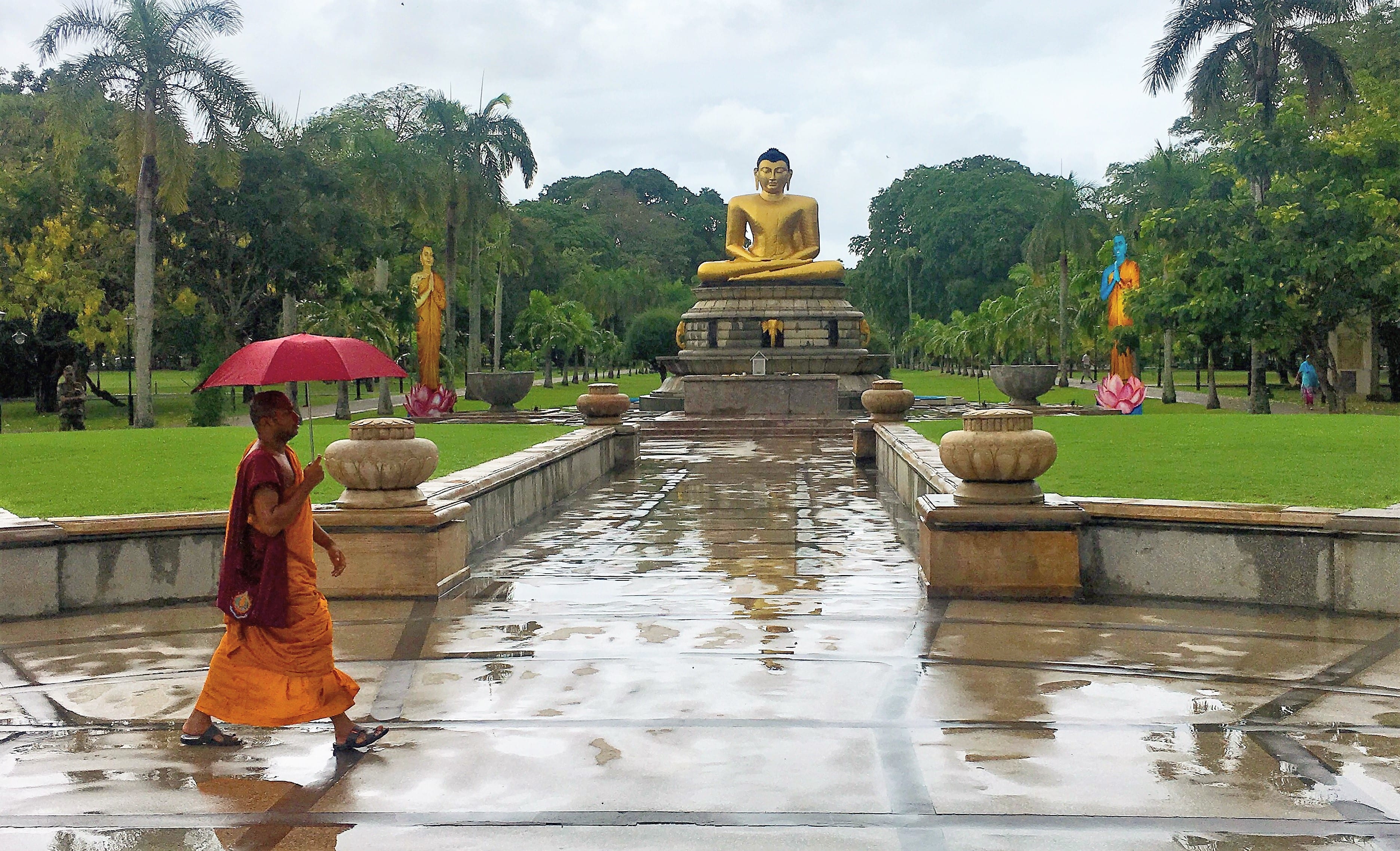 A statue of the Buddha in Colombo, Sri Lanka